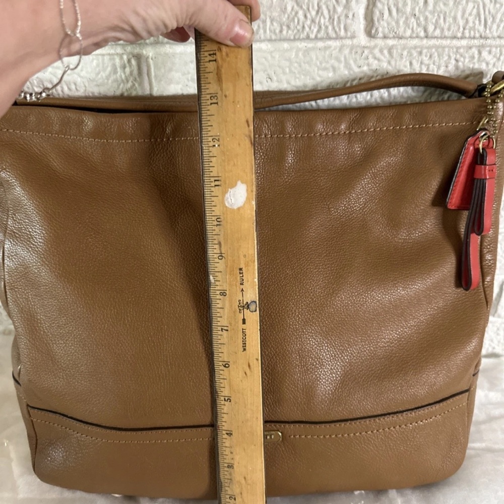 Coach Tan Leather Hobo Bag f23293 - Picture 7 of 11